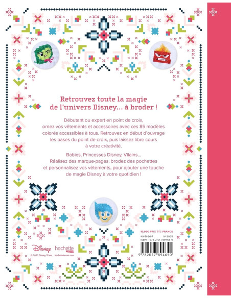 Libro de punto de cruz Disney
