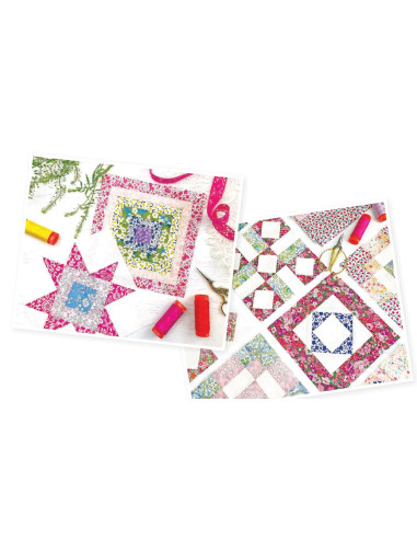 Libro 1 quilt, 100 bloques - Alicia en el país de las maravillas