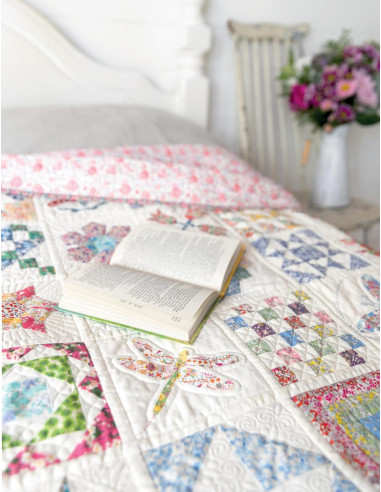 Libro 1 quilt, 100 bloques - Alicia en el país de las maravillas
