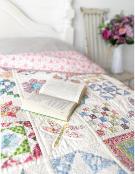 Libro 1 quilt, 100 bloques - Alicia en el país de las maravillas