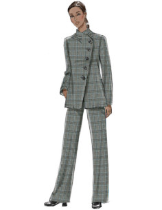 Patrón de chaqueta y pantalón - Vogue 9274