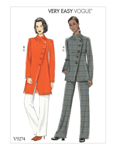 Patrón de chaqueta y pantalón - Vogue 9274