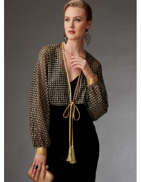 Patrón de boleros y mini capa - Vogue 9276