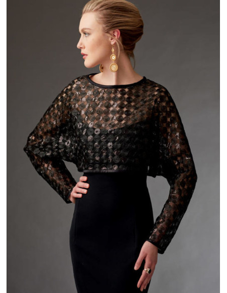 Patrón de boleros y mini capa - Vogue 9276