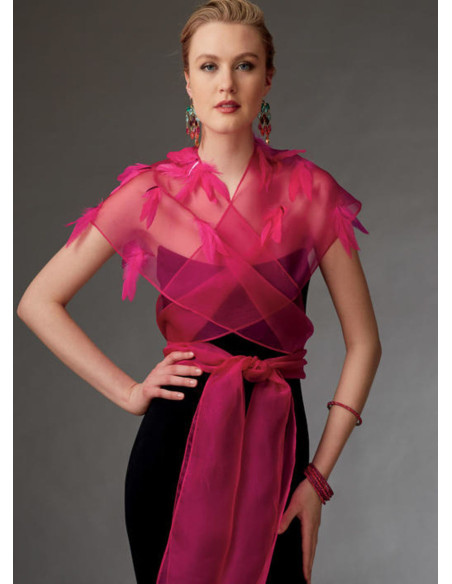 Patrón de boleros y mini capa - Vogue 9276