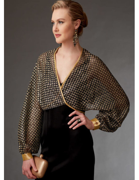 Patrón de boleros y mini capa - Vogue 9276
