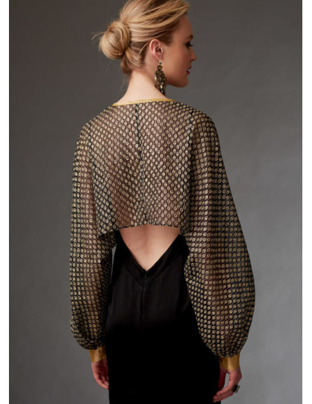 Patrón de boleros y mini capa - Vogue 9276