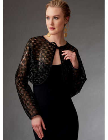 Patrón de boleros y mini capa - Vogue 9276