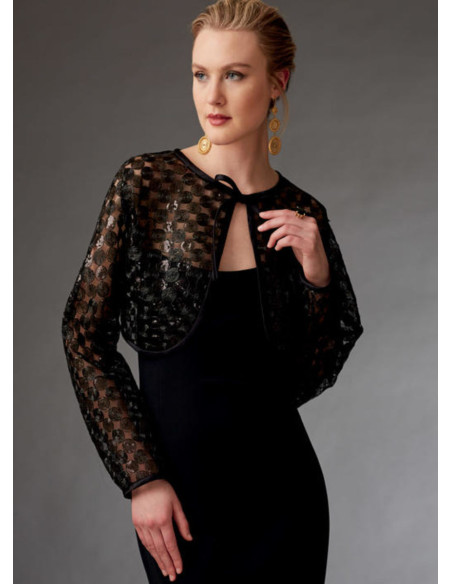 Patrón de boleros y mini capa - Vogue 9276