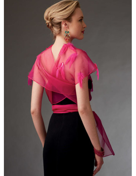 Patrón de boleros y mini capa - Vogue 9276