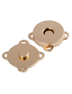Botones de presión magnéticos de 19 mm para coser - Oro