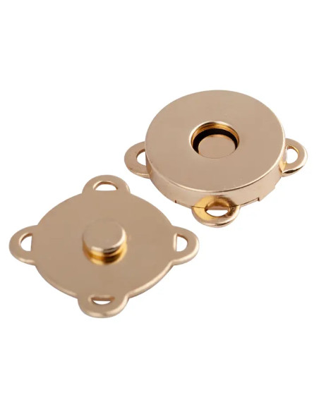 Botones de presión magnéticos de 19 mm para coser - Oro