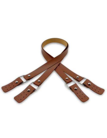 Correas de bolso con hebillas de imitación - Tabaco