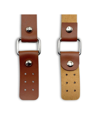 Correas de bolso con hebillas de imitación - Tabaco