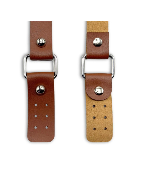 Correas de bolso con hebillas de imitación - Tabaco