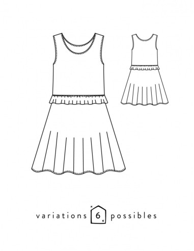 Patrón de vestido Petite Lune - Atelier Scämmit