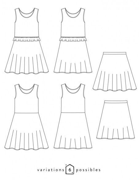 Patrón de vestido Petite Lune - Atelier Scämmit