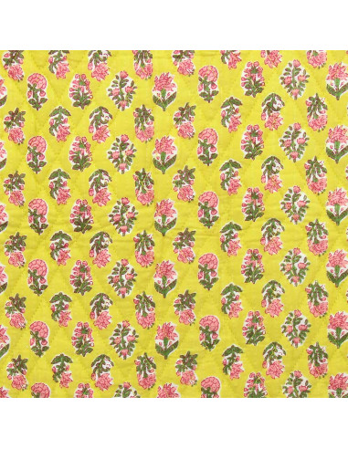 Tejido de algodón acolchado indio - Indira