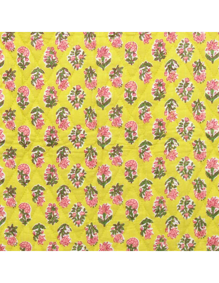 Tejido de algodón acolchado indio - Indira