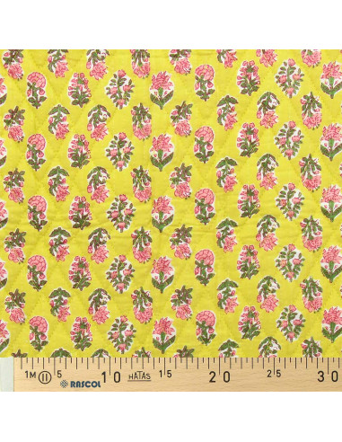 Tejido de algodón acolchado indio - Indira