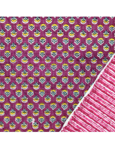 Tejido de algodón acolchado indio - Anjali