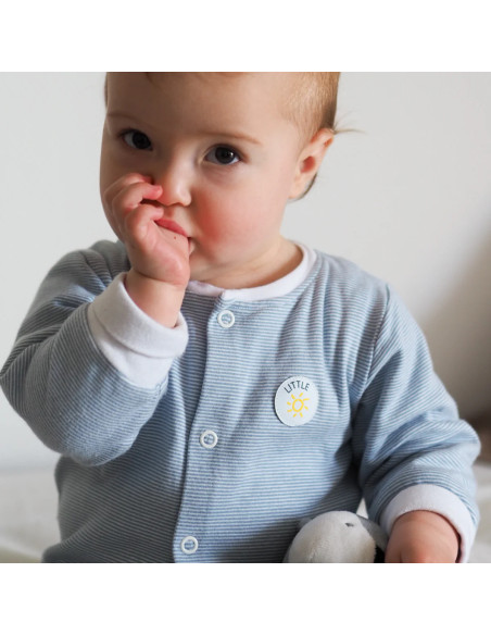 Juego de 4 etiquetas tejidas - Surtido colorido