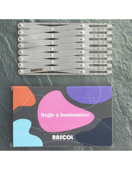 Regla de medición para ojales de metal premium Rascol