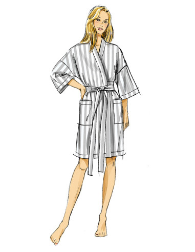 Patrón de bata - Butterick 7047