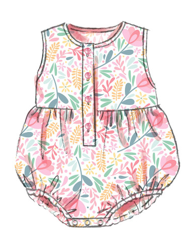 Patron de barboteuse - Butterick 7048