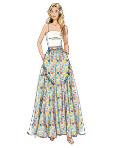 Patrón de falda - Butterick 7044 2