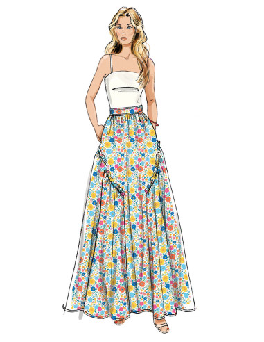 Patrón de falda - Butterick 7044