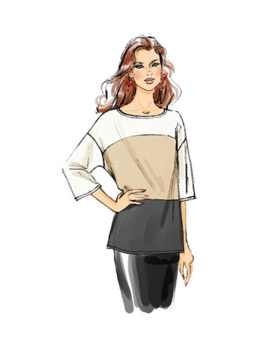 Patrón de blusa - Vogue 8877