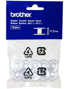 Bobinas Brother originales de 11,5 mm para máquinas de coser