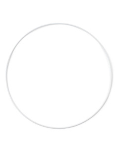 Anillo de metal blanco para atrapasueños