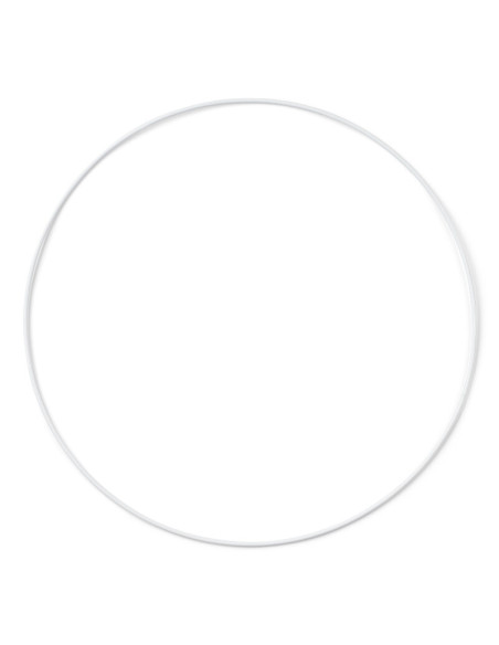 Anillo de metal blanco para atrapasueños