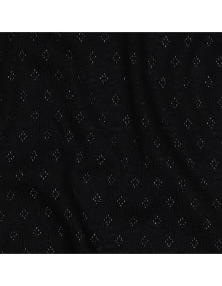 Tejido de punto jersey calado - Negro