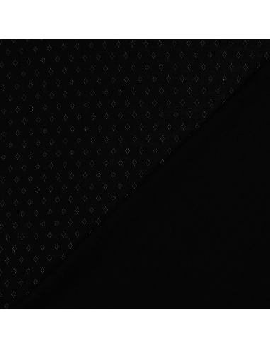 Tejido de punto jersey calado - Negro