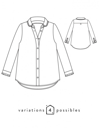 Patrón de camisa Liseron - Atelier Scämmit