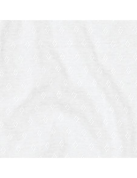 Tejido de punto jersey calado - Blanco