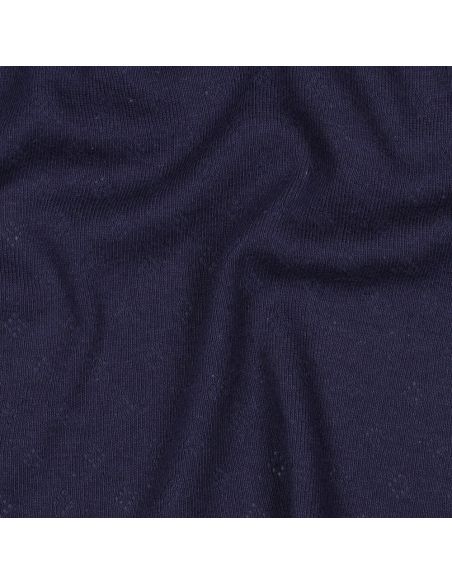 Tejido de punto jersey calado - Azul marino
