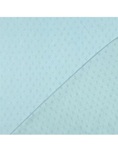 Tejido de punto jersey - Azul claro