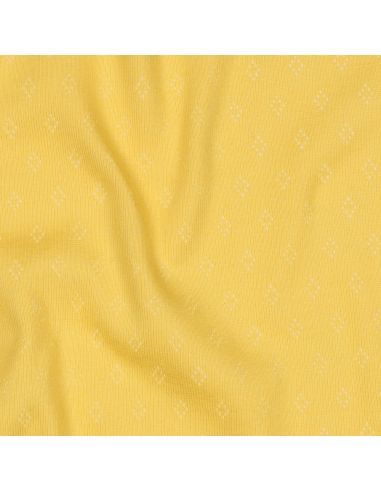 Tejido de punto jersey calado - Amarillo claro