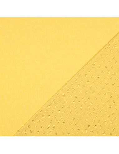 Tejido de punto jersey calado - Amarillo claro
