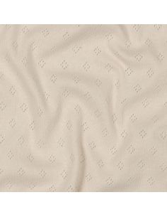Tejido de punto jersey calado - Beige