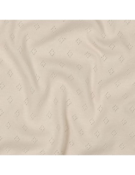 Tejido de punto jersey calado - Beige