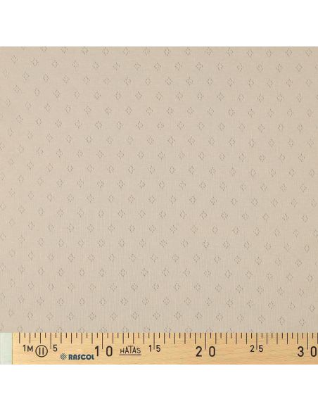 Tejido de punto jersey calado - Beige