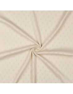 Tejido de punto jersey calado - Beige 2