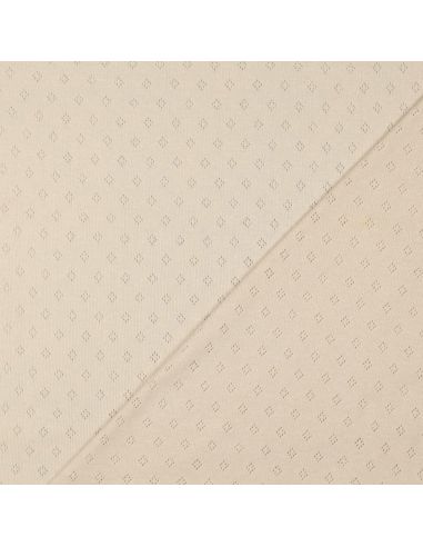 Tejido de punto jersey calado - Beige