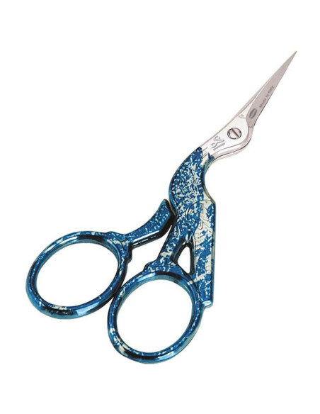 Tijeras de bordado cigüeña Premax 9 cm - Azul