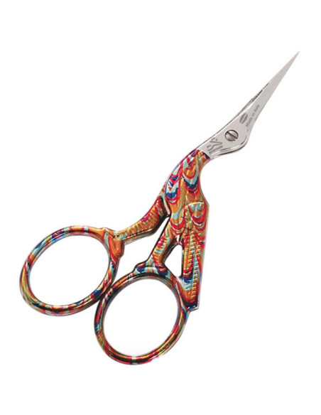 Tijeras de bordado cigüeña Premax 9 cm - Multicolor